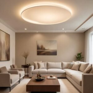 Deep Cleaning Furnished Living Room